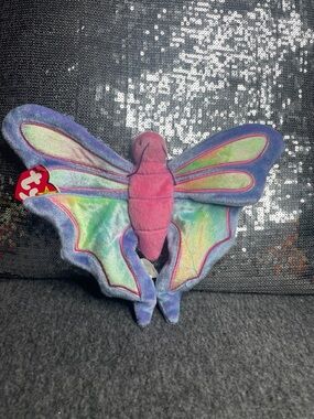 Filter The Butterfly: Ty Multicolor Butterfly Plush - Pink, Blue, Green